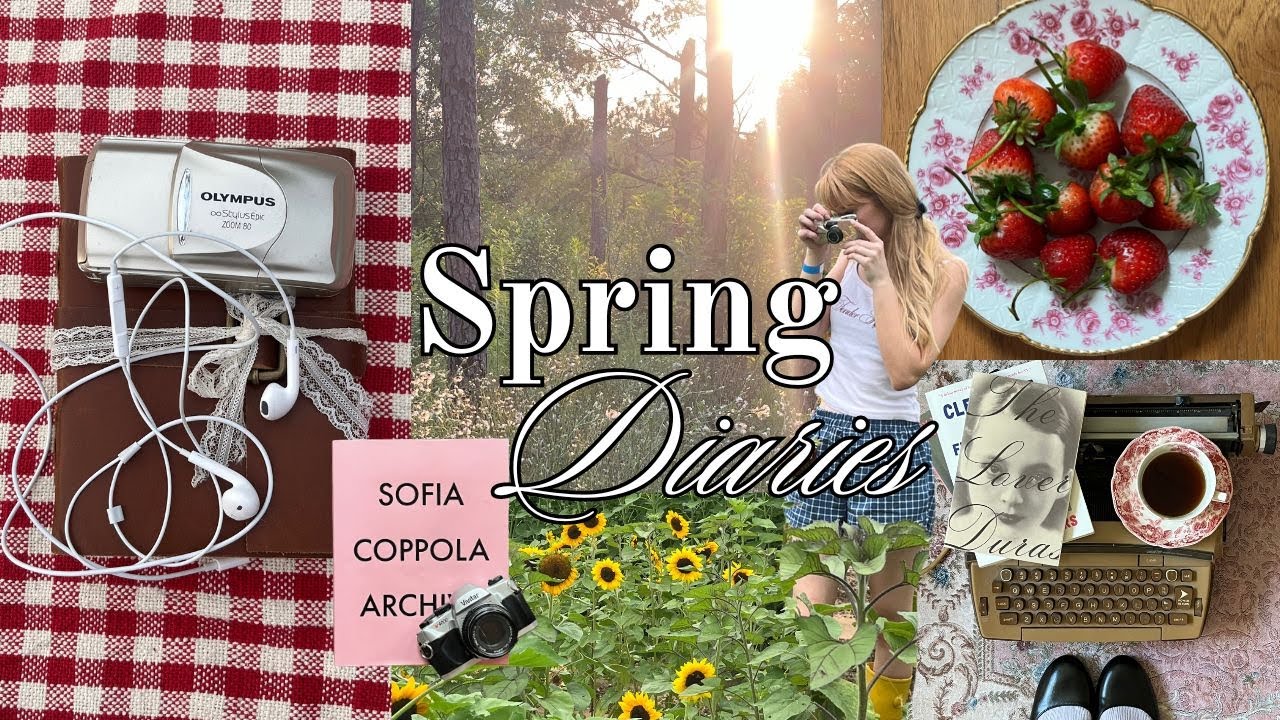 spring diaries | journaling, strawberry picking, & film photography 🌷