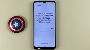 How to change the Font Size on Vivo Y20 Android 10