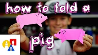 How To Fold An Origami Pig