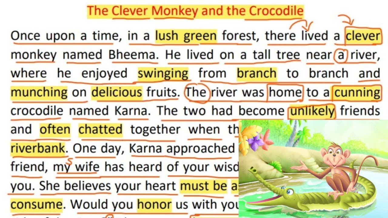 learn-english-through-story-reading-the-clever-monkey-and-the