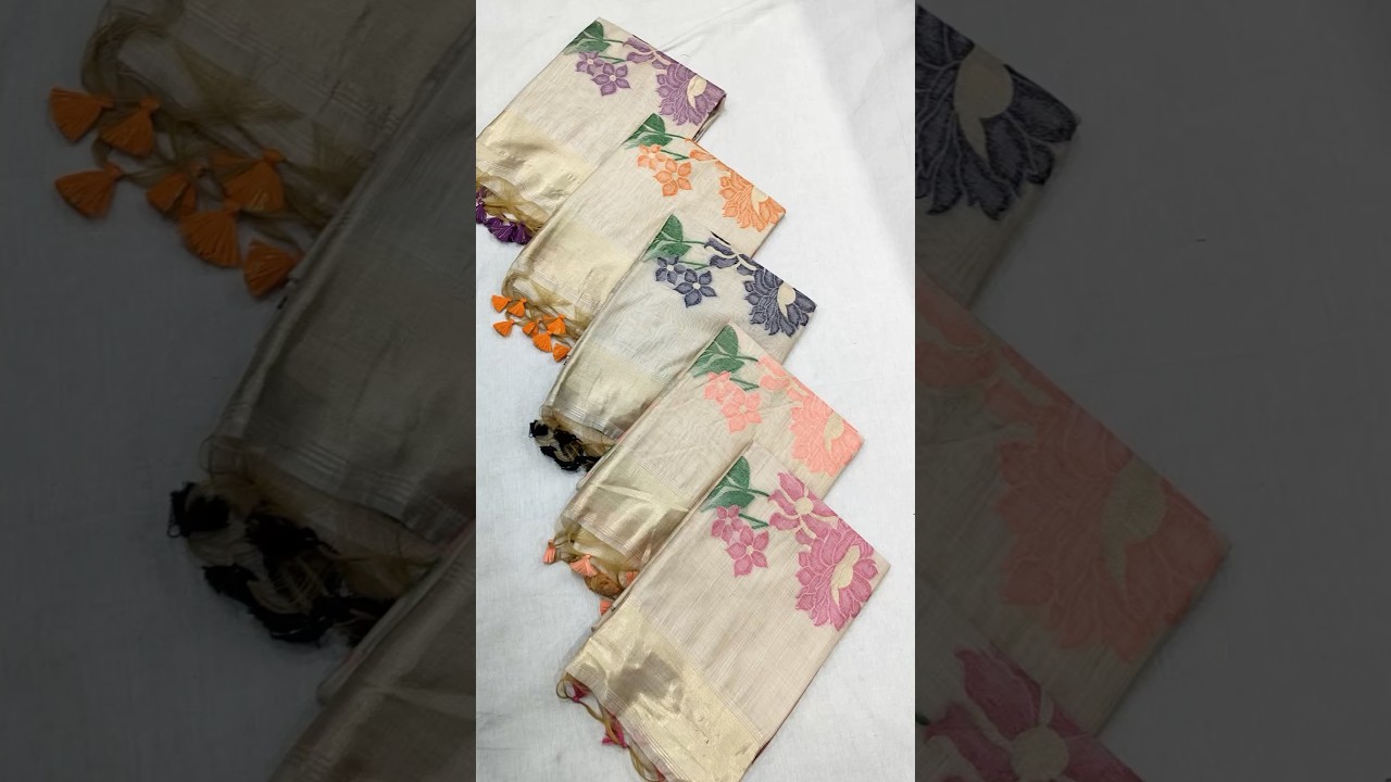 Soft Muga Silk Floral Saree