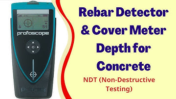 Rebar Detector & Cover Meter Depth for Concrete || Non-Destructive Testing Methods (NDT) || Mapping