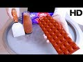 ICE CREAM ROLLS with  largest almond chocolate bar - STREET FOOD ASMR