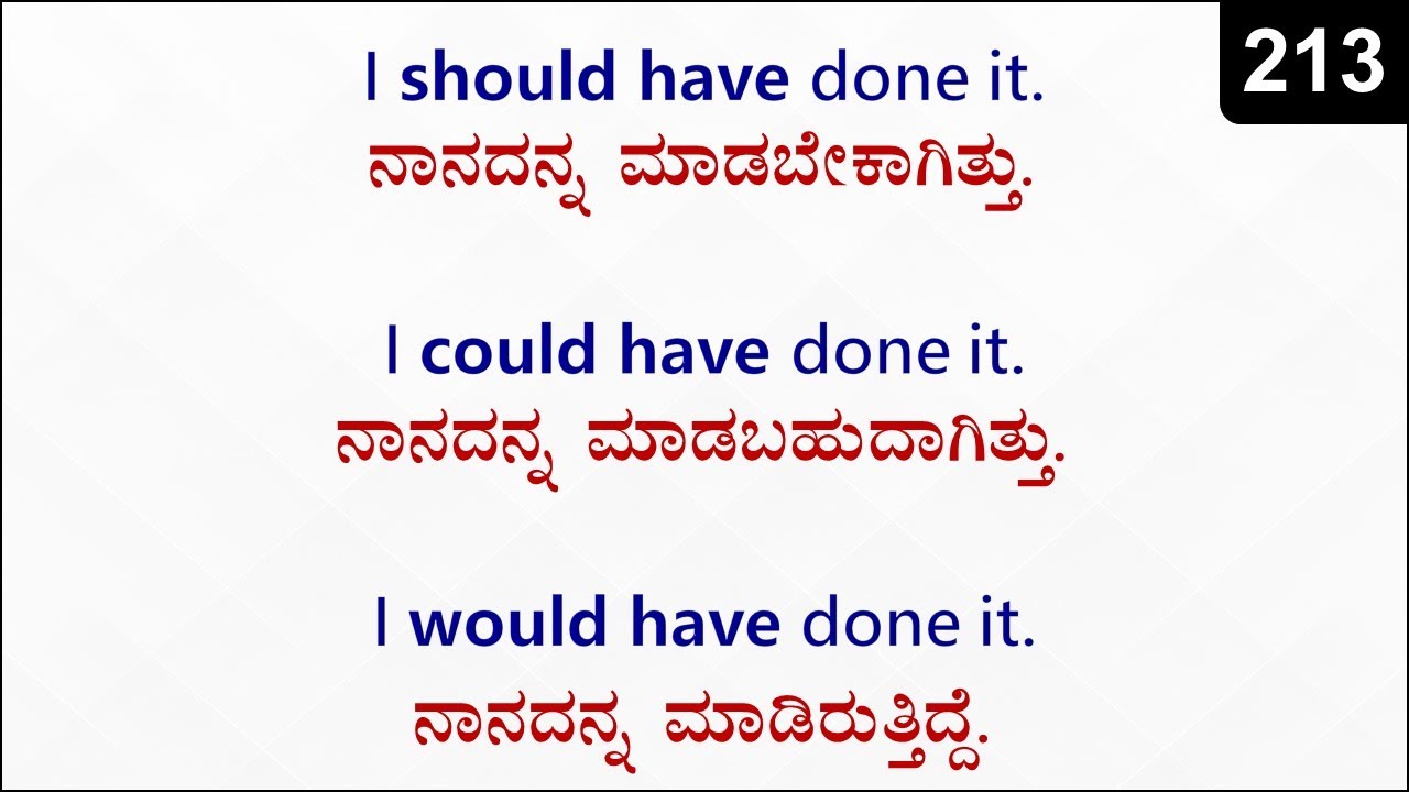 HOW To Use Should Have Could Have Would Have Spoken English 213 how-to-use-should-have-could-have-would-have-spoken-english-213
