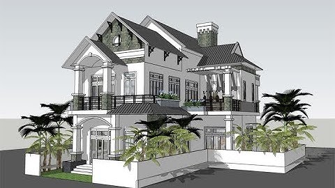 Mẫu Biệt Thự 2 Tầng Đẹp 4 Phòng Ngủ Giá 800 Triệu