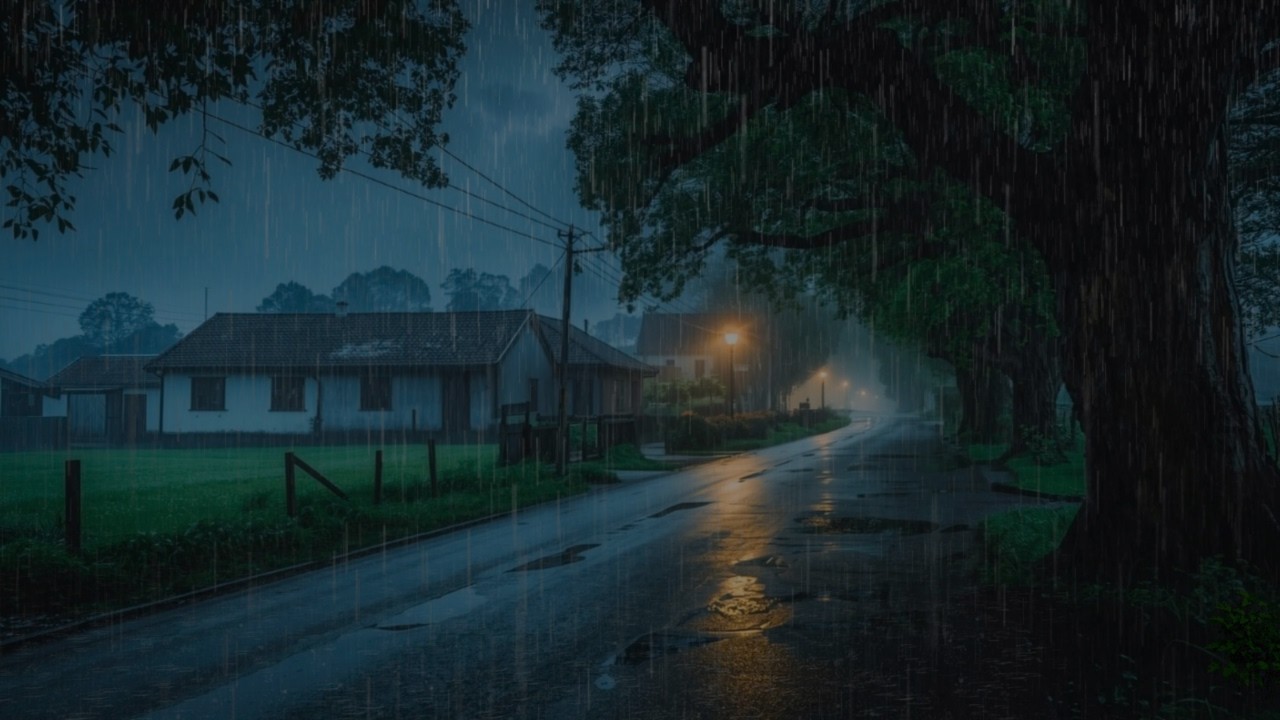 Heavy Rain To Sleep Immediately - ASMR, Rain Sounds For Relaxing Your Mind And Sleep Tonight