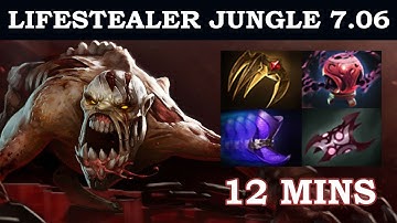 Dota 2  - Lifestealer Dire Side Jungle Guide [Patch 7.06f]