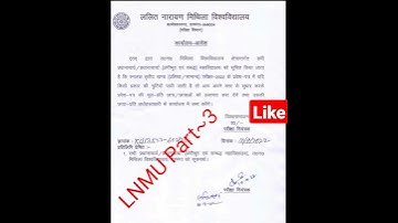 lnmu part 3 admit card 2022 ke #shorts #lnmu