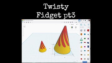 TinkerCAD Tips!  Twisty Fidget Part 3.                #tinkercad #caddesign #3dprintable #3dprinting