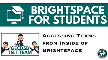 Accessing Teams from Inside of Brightspace