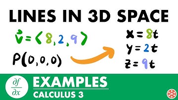 Lines in 3D Space Examples | Calculus 3 - JK Math