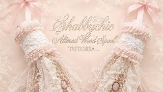 TURNING A WOOD SPOOL INTO A SHABBY CHIC TREASURE TUTORIAL