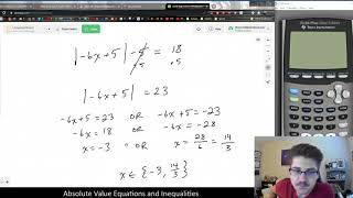 Solving Absolute Value Equations and Inequalities