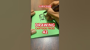 Drawing Cartoon Faces 42 | Fun & Easy Cartoon Expressions #shorts #trending #comedy #funny #america
