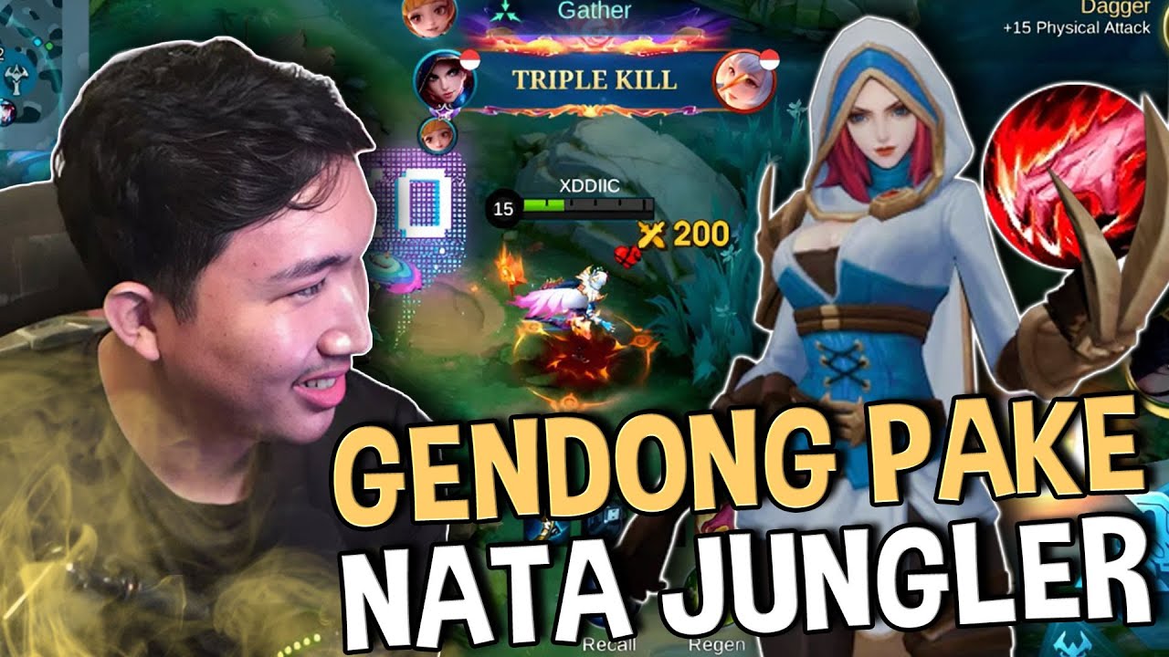 KITA GENDONG GENDONG DI RANK PAKE NATALIA JUNGLER !! - Mobile Legends 