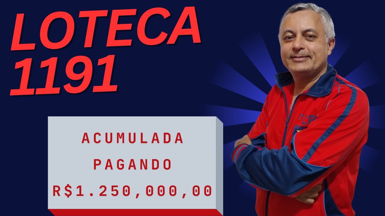 LOTECA 1191 | PAGANDO UM MILHÃO E DUZENTOS E CINQUENTA MIL REAI$ - YouTube