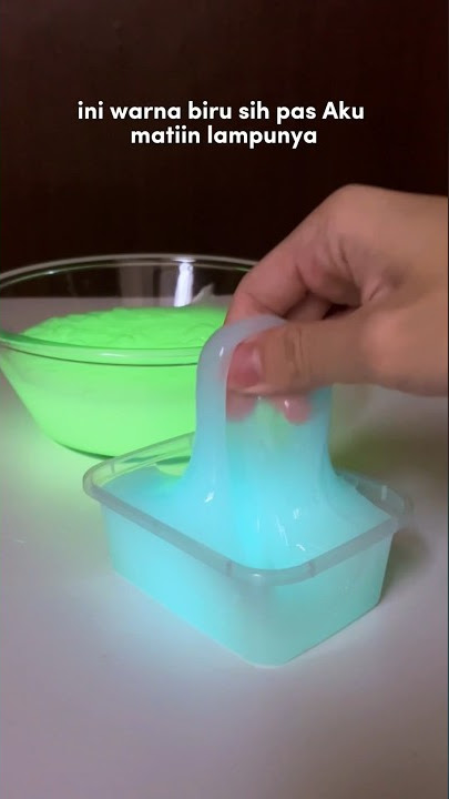 BIKIN SLIME YANG BISA NYALA😱🔥#shorts