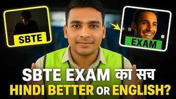 “SBTE Exam का सच! 😳 Hindi बेहतर या English? Polytechnic Students Must Watch!”
