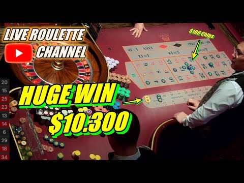 🔴 LIVE ROULETTE |🚨 HUGE WIN 💲10.300 In Real Vegas Casino 🎰 $100 Chips Inside Session ✅ 2025-08-05