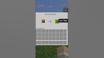 How to Make Cut Red Sandstone With a Stone Cutter in Minecraft #Shorts