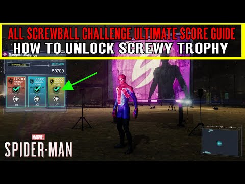 Spider-Man 2018 Black Cat DLC The Heist All Screwball Challenge Ultimate Score Guide & Screwy Trophy