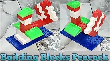 How To Make Peacock With Building Block/Block Game/Block Toys/India Blocks creator/Block Peacock