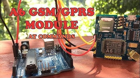 A6 GSM module with arduino AT Commands