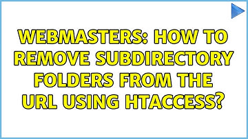 Webmasters: How to remove subdirectory folders from the url using htaccess? (2 Solutions!!)