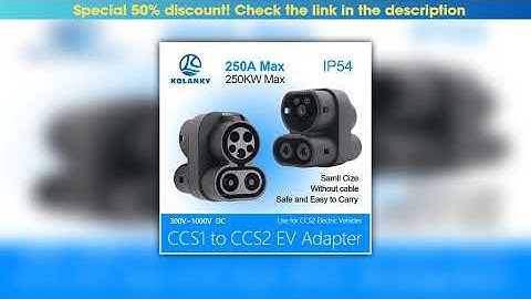 First Look Kolanky 250A CCS1 Charger to CCS2 EV CCS1 to CCS2 Electric Vehicle Charger DC Fast Ev Ch