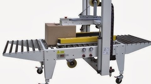 Top Bottom Belts Driven Carton Sealer paper box sealing equipment semi automatic