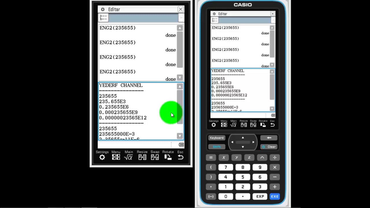 CLASSPAD II FORMATO INGENIERIA - YouTube