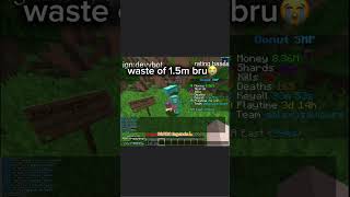 I lost 1.5m on a mystery box on donut smp😭#donut smp #fyp #viral #minecraft #please sub #famous