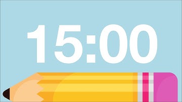 15 Minute Cute Back to School Timer (Chimes Alarm at End)
