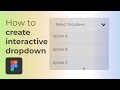 Interactive Dropdown - Figma
