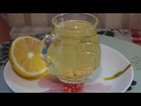 Прохладительный напиток с зеленым чаем,лимоном,мятой