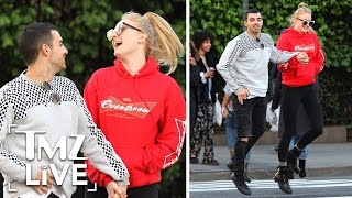 Joe Jonas & Sophie Turner Skipping Through NYC | TMZ Live