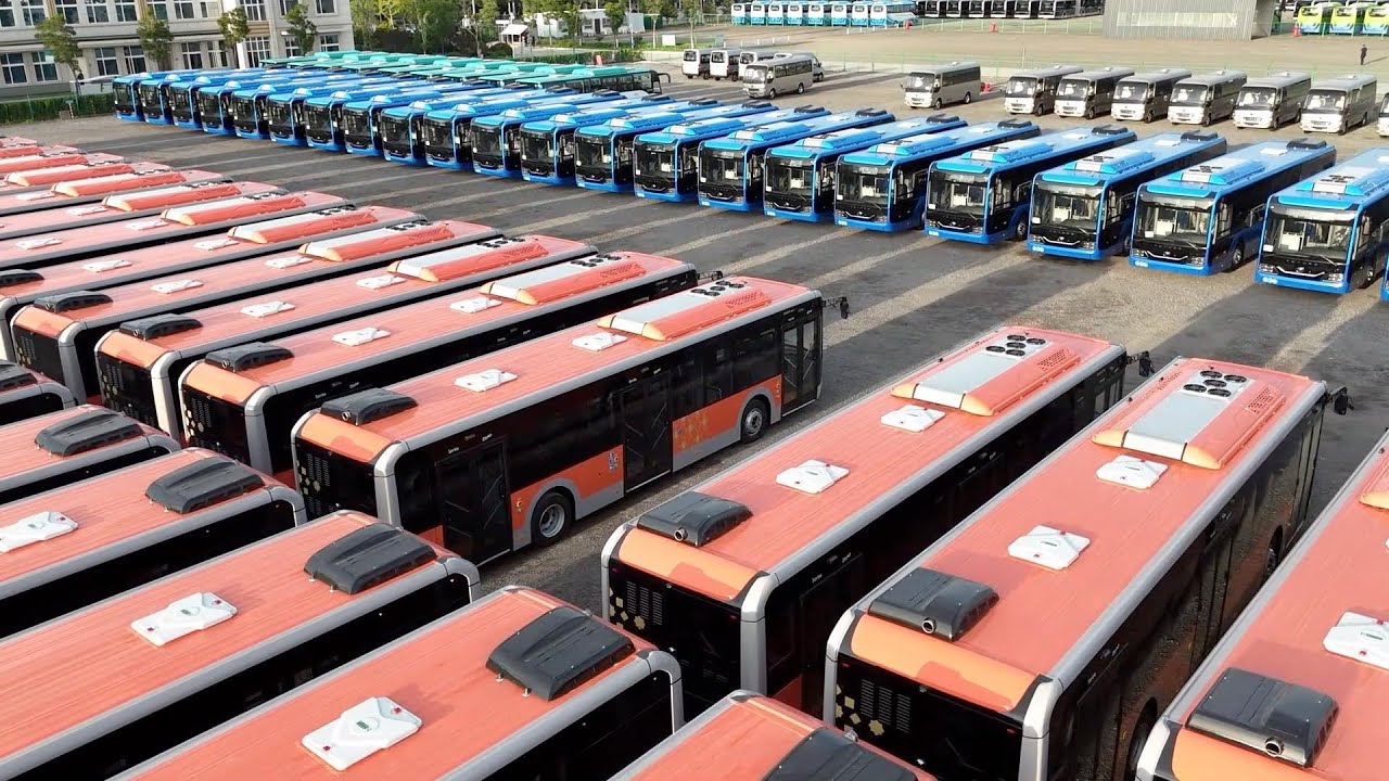 GLOBALink | Chinese automaker Yutong delivers 1st batch of buses to Morocco ahead of 2025 Africa Cup