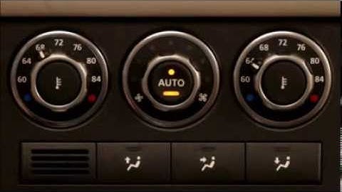How To Operate the Range Rover Climate Controls