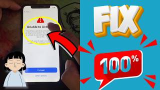 FIX iPhone Unable To Activate On Any iOS Version 2026| iPhone/ iPad Stuck On Unable To Activate.