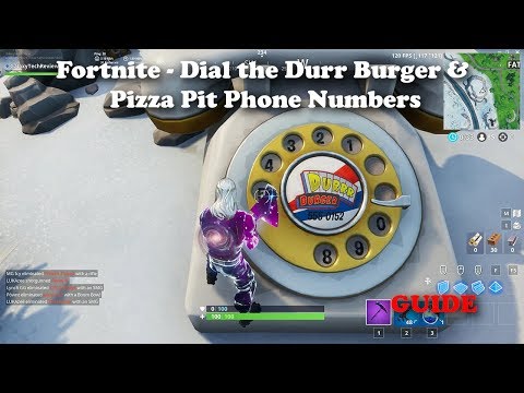 Video: Fortnite Panggil Nombor Durr Burger Dan Pizza Pit Di Telefon Besar Yang Dijelaskan - Kedua-dua Lokasi Telefon Dan Nombor Telefon