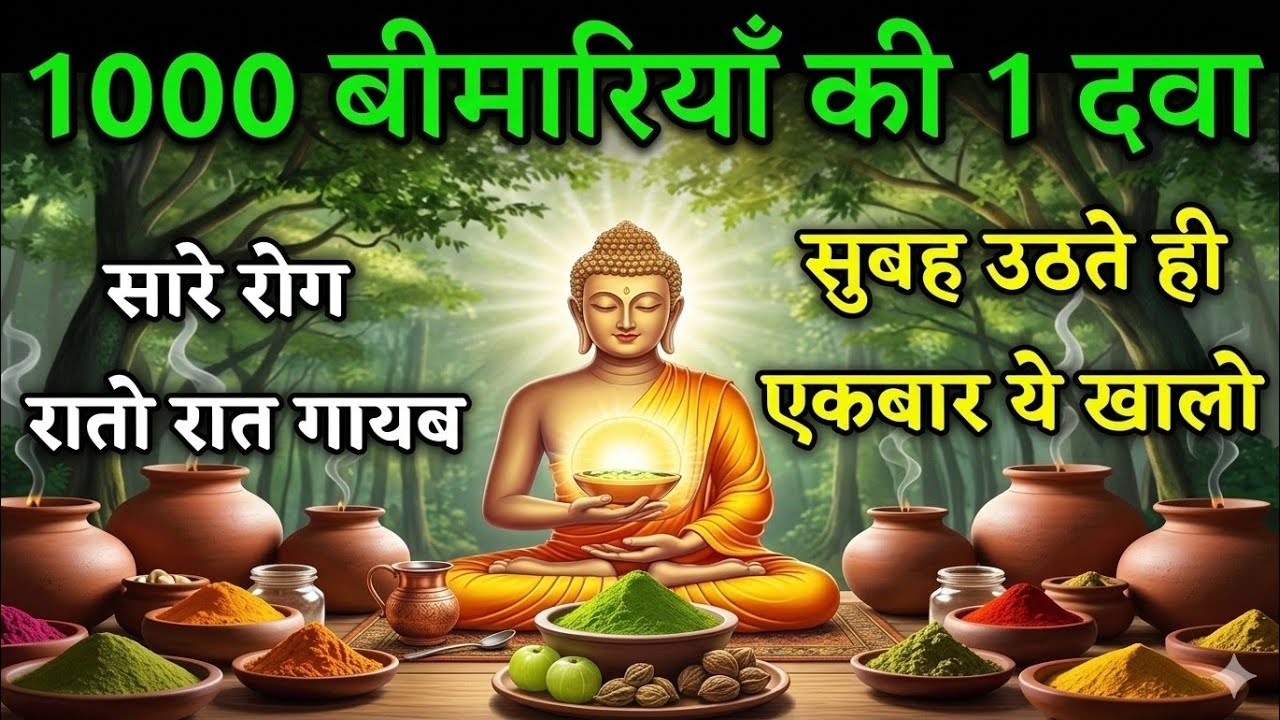 सुबह उठते ही एक चीज खालो, कभी बीमार नहीं पड़ोगे |  Healthy Body Secret | Gautam Buddha Story