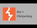 Day 4 of Cysec - portswigger academy grind (Clickjacking (UI redressing))