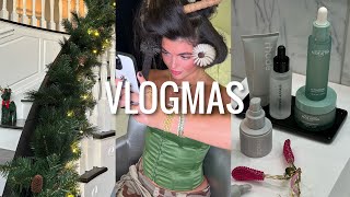 VLOGMAS IS BACKhaircut, skincare routine, & more !!