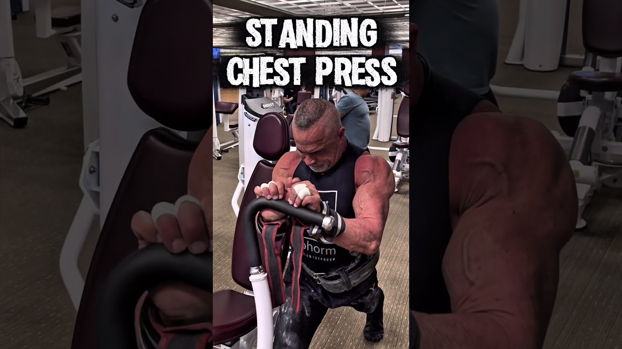 STANDING CHEST PRESS #workout #motivation #muscle #workouttips #CHEST