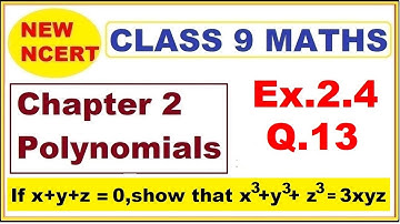 Class 9 Maths | Ex.2.4 Q13 | Chapter 2 | Polynomials | New NCERT | Ranveer Maths 9