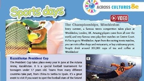 Excel 5 module 8 Sports Days video ver