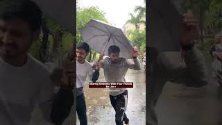 Sharing Umbrella with Friends | Davesh Pokale | #reels #viral #trending #comedy #shorts