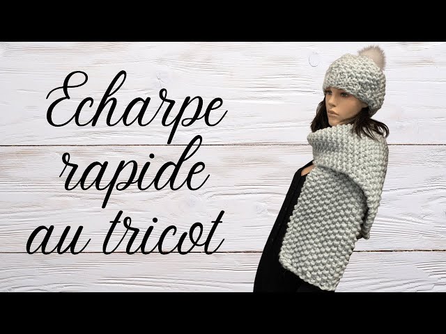 Tuto Echarpe cotes 1x1, tricot pour débutant, DIY par Alice Gerfault