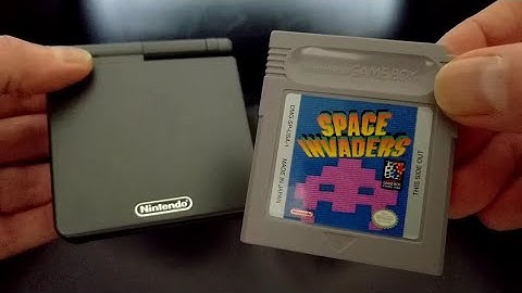 original Game Boy Space Invaders with the secret hidden feature