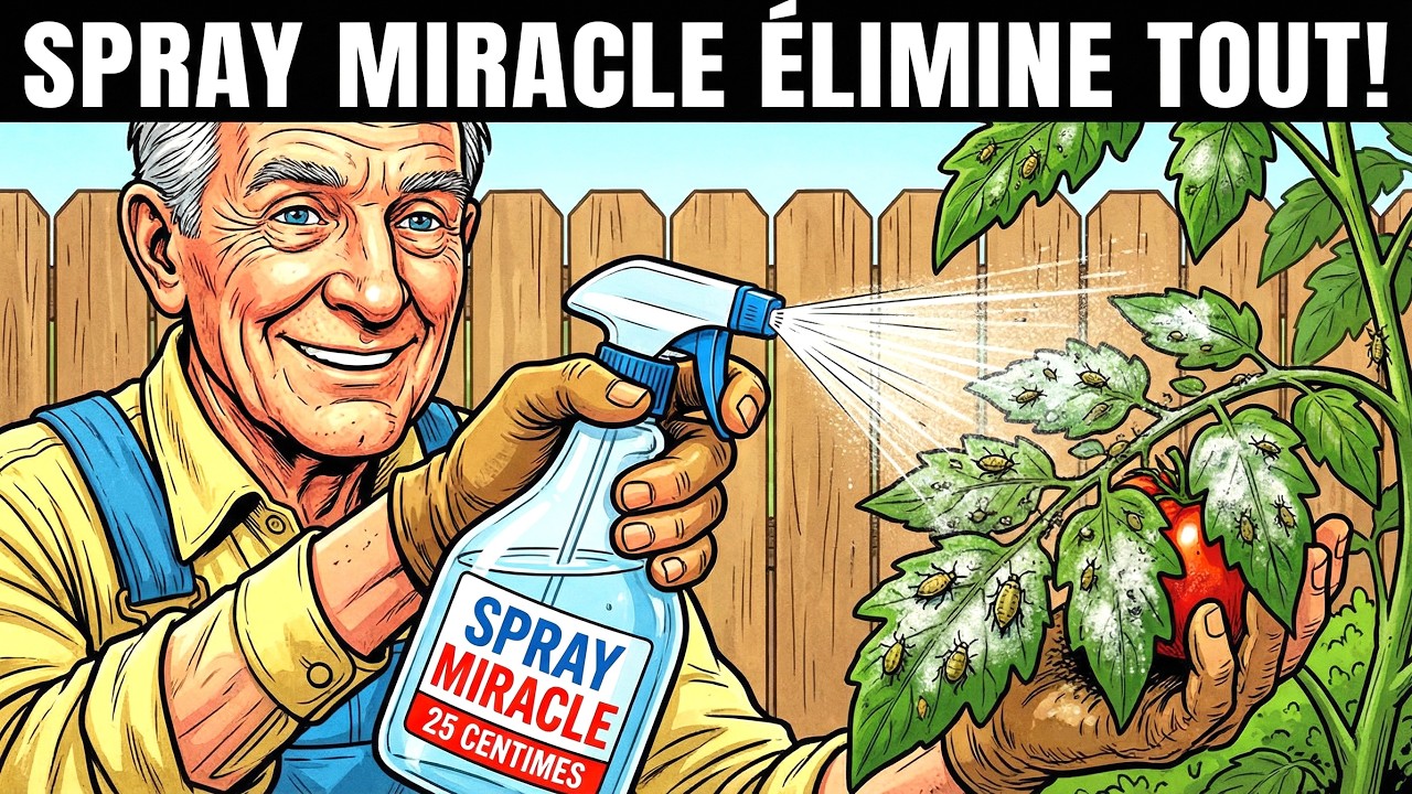 Ce Spray de Cuisine à 25 Centimes ÉLIMINE les Pucerons & la Moisissure INSTANTANÉMENT